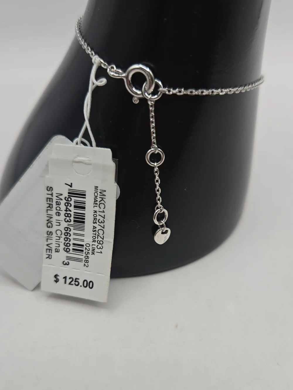 NEW Michael Kors Two-Tone Gold and Silver Link Safety Pin Bracelet